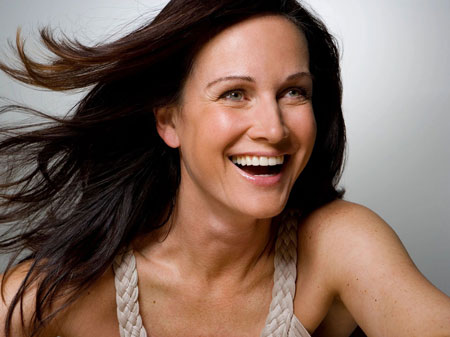 mature woman smiling